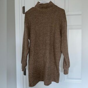 Turtleneck Mini Dress Long Sleeved Size S